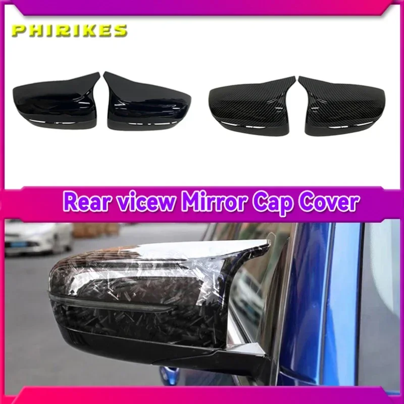 

Side Rearview Wing Mirror Cover Caps For BMW 4 5 7 8 Series G11 G12 G14 G15 G16 G22 G23 G24 G30 G31 G38 ABS Gloss Black