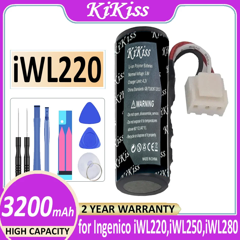 Batteria 3200Mah Per Ingenico Iwl220 Iwl250 Iwl280 Iwe280 Iwl252 Iwl255 Iwl251 Per Newland Me31 Sp610 Sp60 Pos Bateria