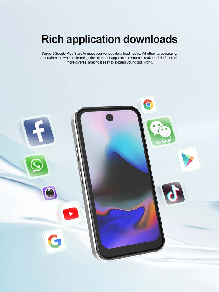 Fuffi Mini X7 Pro 電話 4G LTE Android10.0 スマートフォン 4GB RAM