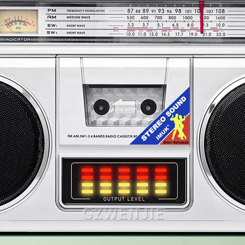 Retro Full-band Bluetooth Speaker Radio Volkswagen Cassette Player Recorder Multi-support TF Card/USB Function Bluetooth Connect