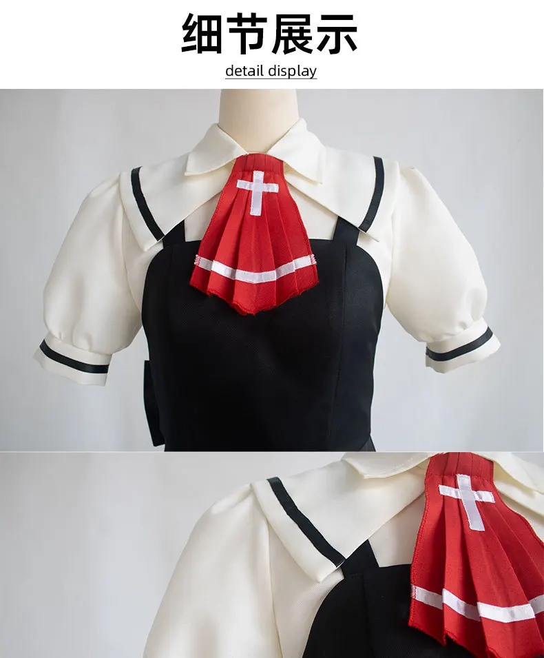 AIR Kamio Misuzu Cosplay Costume with Wig for Women (Unofficial)