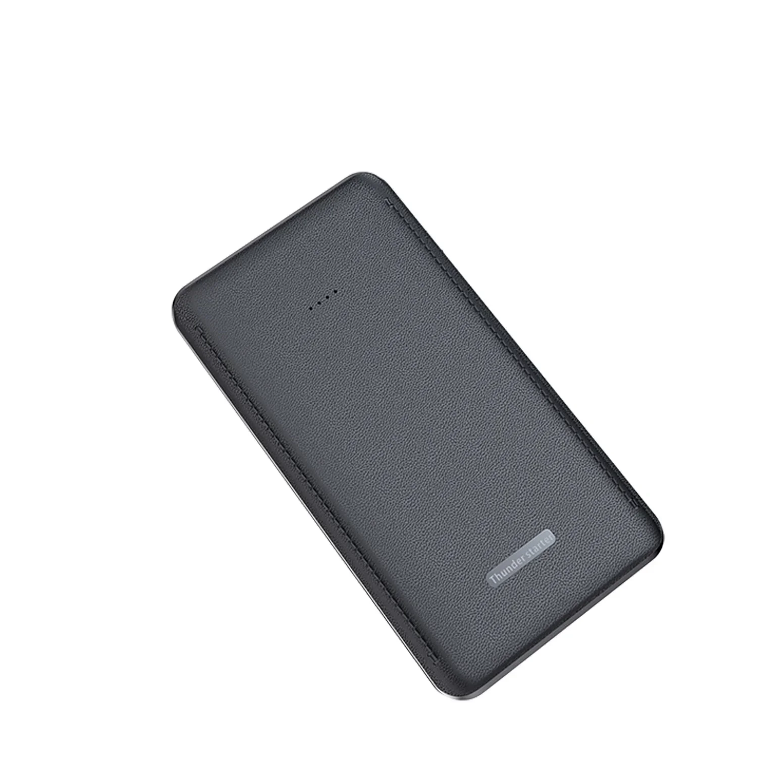 12V ultra-thin Leather Car Jump Starter Booster Portable Car Power Bank 30000mAh Multifunctional Engine Battery Emergency Start