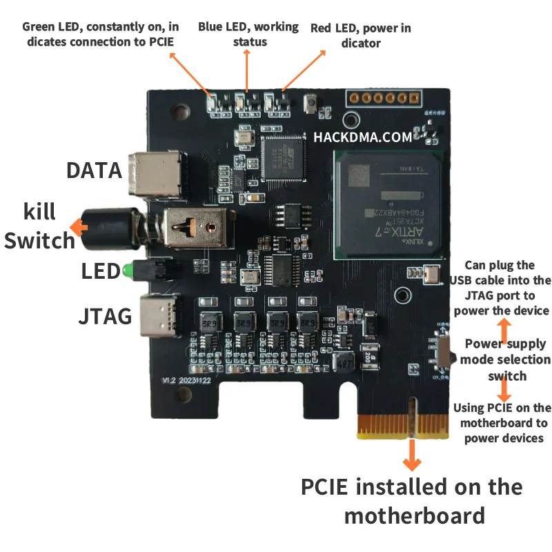 DMA card 75T 35T dma board 6th Fuser 2K144 Video Kmbox net Direct Memory Access squirrel leet dma engima ranger raptor 3