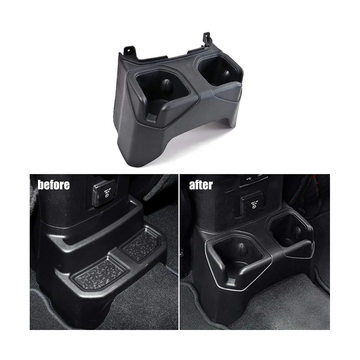TACTIK 14125 3030 Rear Cup Holder Conversion For 1823 Jeep, 56 OFF