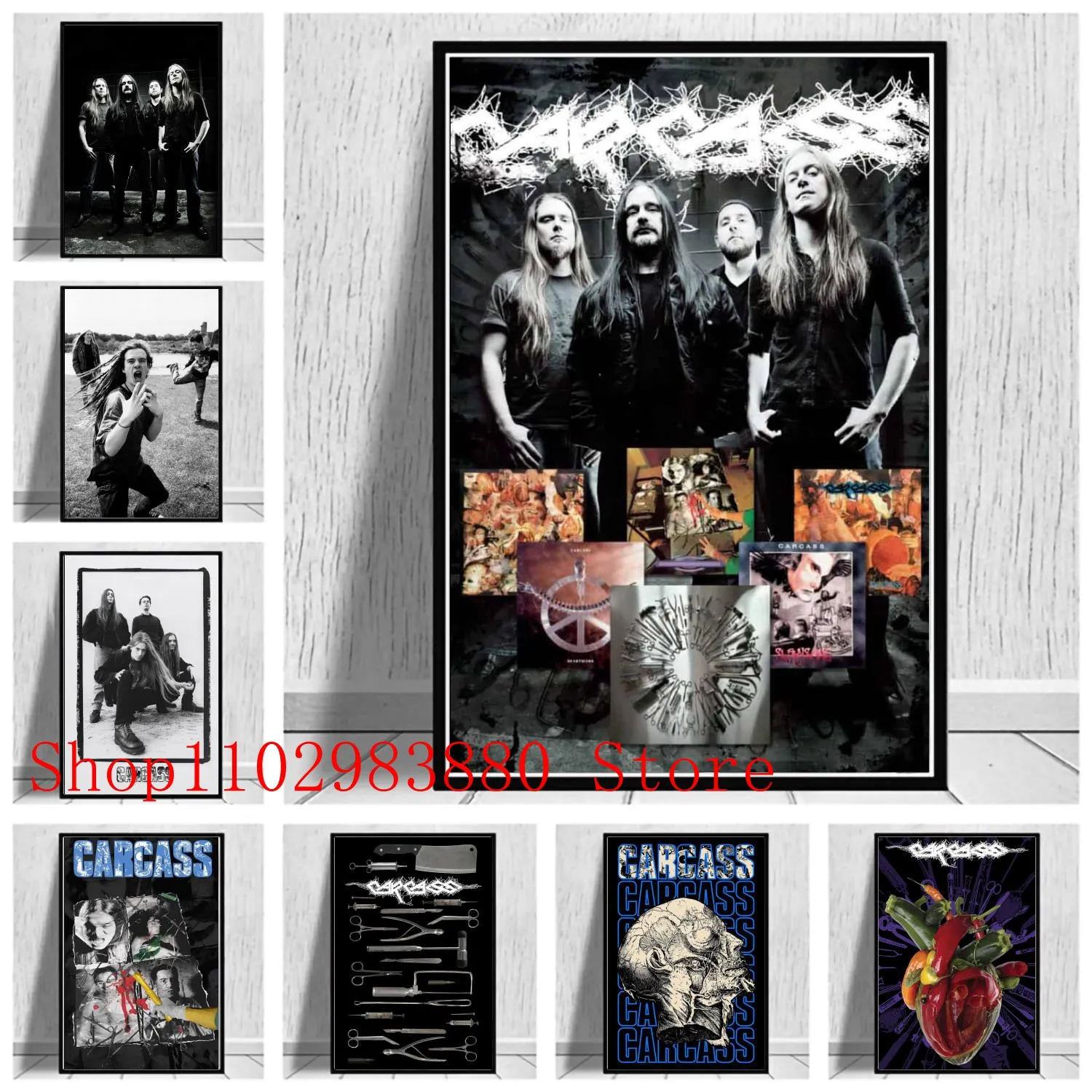 

Brand New CARCASS Poster Canvas Painting Posters and Prints Wall Art Picture Home Living Room Decor