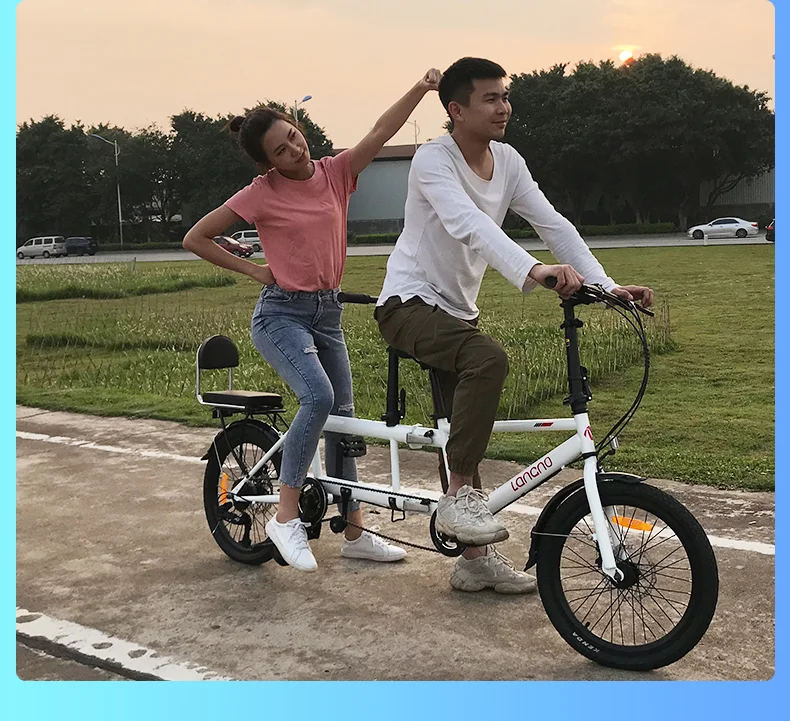 K+POP Cycling Double person Bicycle Folding 20 inch Folding - Main Image