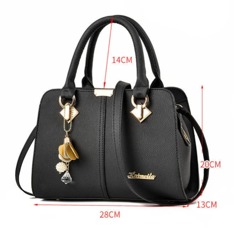 New Woman Shoulder Bag Large Capacity Handbag for Women Crossbody Bag PU Portable Bucket Bag Ladies Messenger Bags Tote Bags