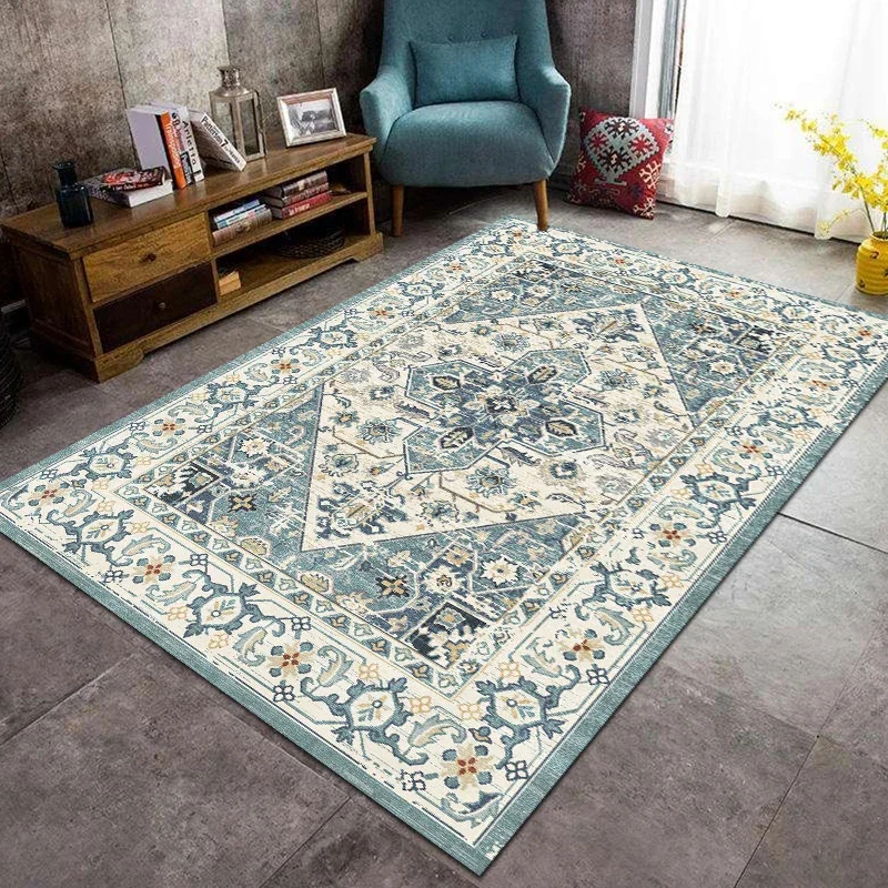 Persian Carpet Living Room Bedroom Decor Vintage Rug Home Decoration Machine Washable Floor Mat Lounge Area Rugs Tapis Salon