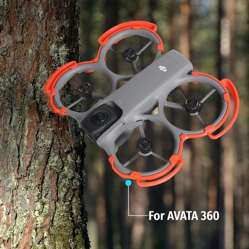 Trois protections d'hélices colorées pour DJI Avata 360, présentées dans leur emballage.