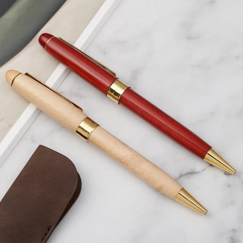 

Handmade Twist Wood Ballpoint Pen School Student Stationary Office Writing Tool