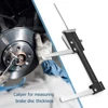 Car Wheel Brake Disc Gauge Ruler Stainless Steel Brake Disc Thickness Wear Depth Clamping Caliper Fixed Measurement Tool 2