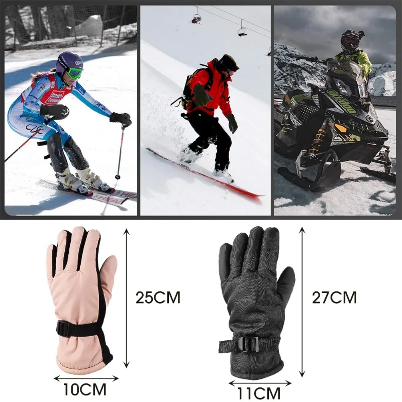 Winter Cycling Gloves Men Outdoor Waterproof Skiing Riding Hiking Motorcycle Warm Mitten Gloves Unisex Thermal Sport Gloves 6