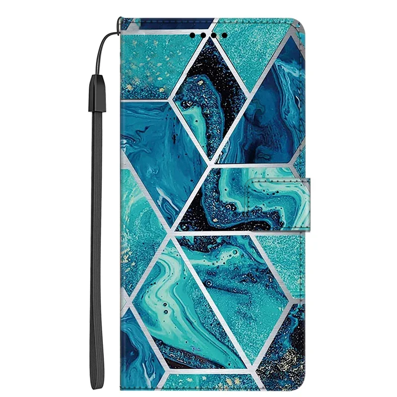 Elegant Marble Flip Leather Wallet Phone Case