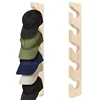 Wall Mounted Wooden Baseball Cap Organizer Vertical Hat Racks For Closet Portable Solid Wood Hooks Display Rack 1
