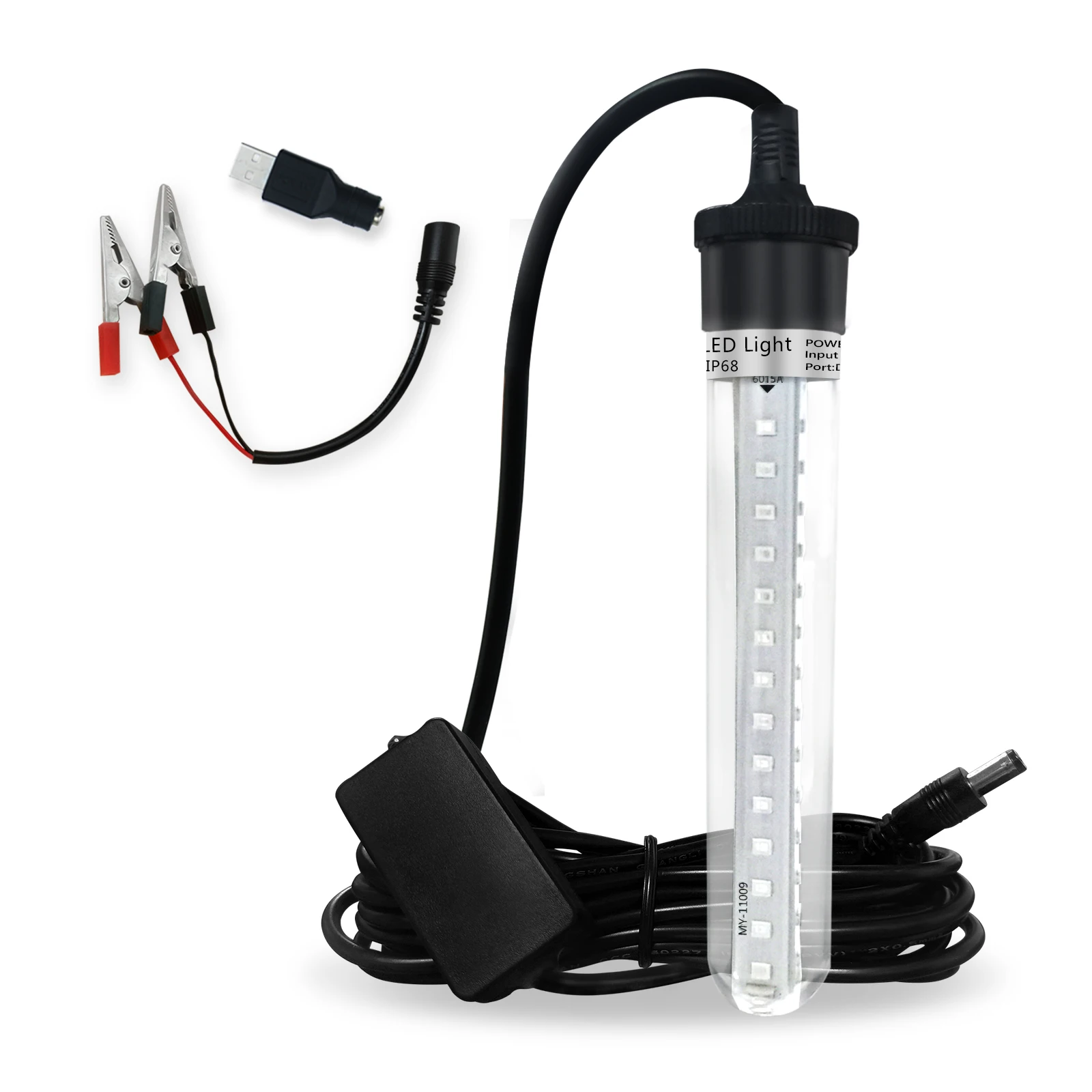 5 12V Fishing Light LED Underwater Fishing Light Lures Fish Finder Lamp fishing accessories fishing light