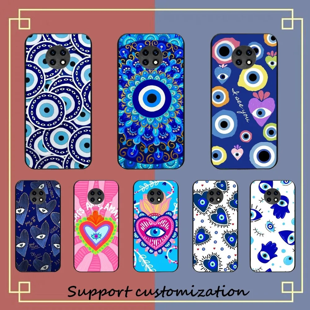 Divertente Custodia Per Telefono Turco Lucky Blue Evil Eye Per Redmi Note 4X5 A 6 7 8 Pro T 9 Pro 9S 10 Pro 11 Pro 11S 11Epro Pocom3Pro