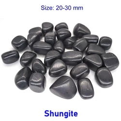 Wholesale Bulk Natural Tumbled Stones - Polished Oval Healing Crystals - 200g (Shungite)