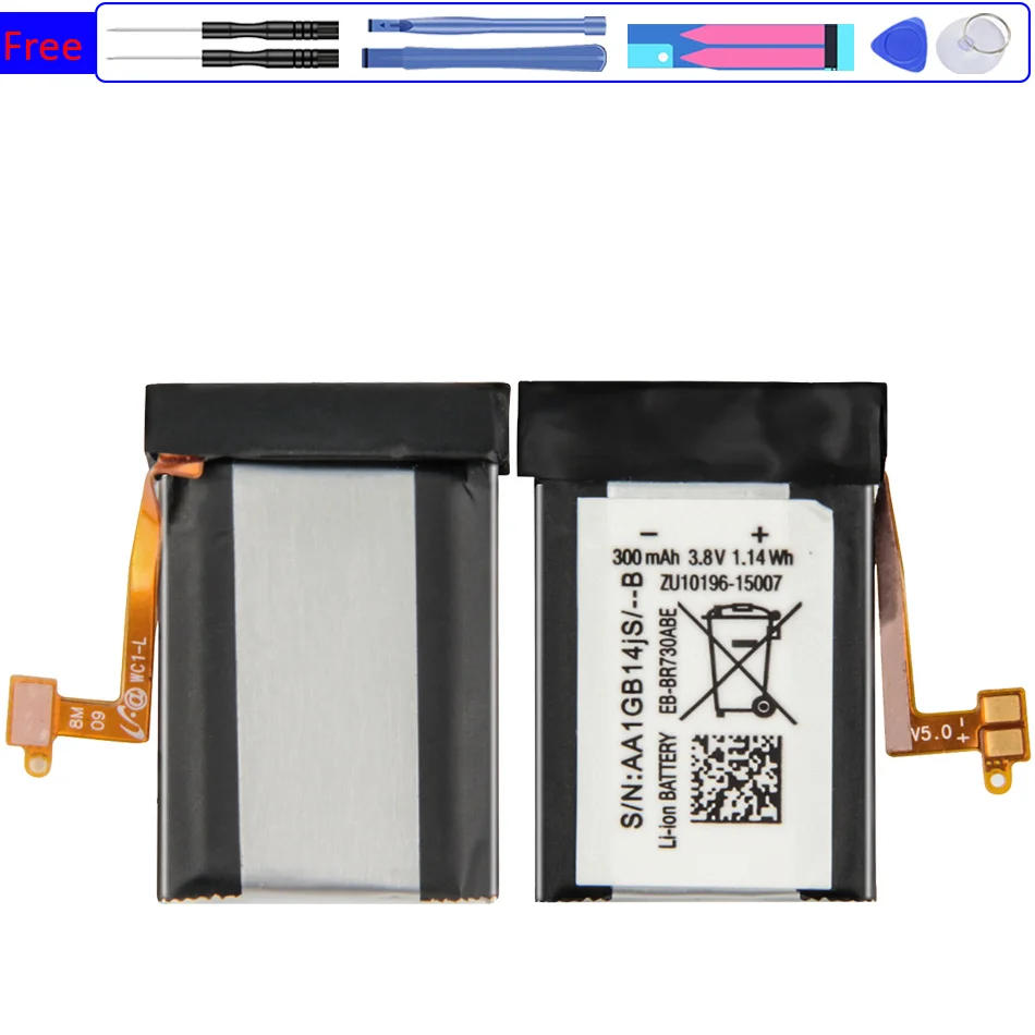 Eb-Br730Abe 300Mah Batteria Per Samsung Gear Sport Sm-R600 S2 3G R730 Sm-R730A R730V Sm-R730S Sm-R730T Sm-R735T Orologio Bateria