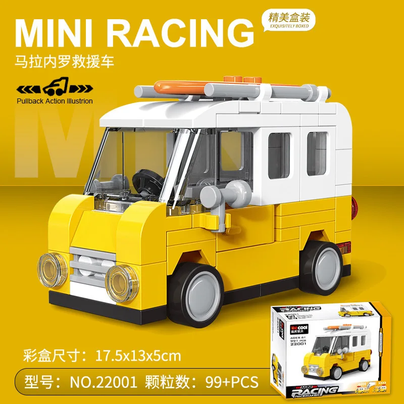Racing Car & Vehicle Building Block Set