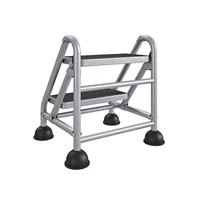 US 2-Step Rolling Steel Step Ladder 1