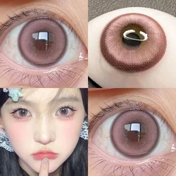 Natural Red Fashion Large Diameter Color Contact Lenses - Enhancing Beauty and Animation Aesthetics (Rock Sweetheart)