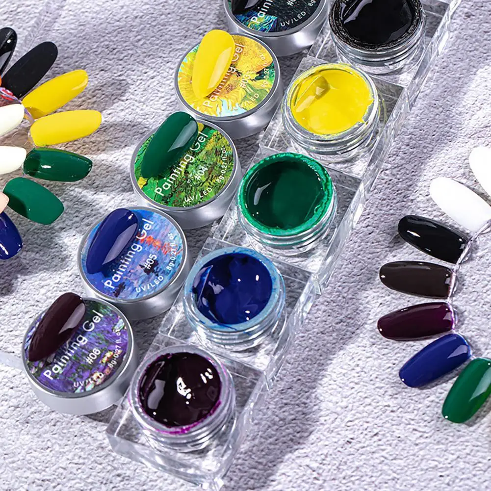 Manicure Painted Glue Eco friendly Nail Painting Glue Gel Paint Nail Art DIY Manicure Designs