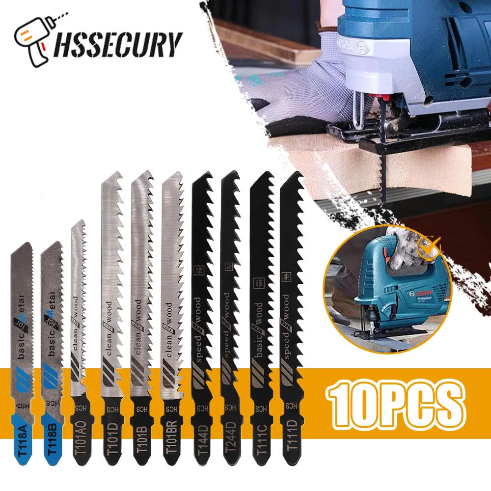 

10Pcs Reciprocating Saw Blades Set BiMetal Demolition Sabre Saw Blade Set Metal Wood Pallet Cutting Woodworking Cutting Tool