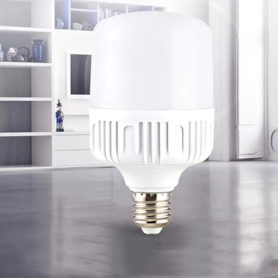 220V 100W E27 LED 나사 입 빛 깜박임 없음 고휘도 백색광 눈 보호 높은 방열 전구