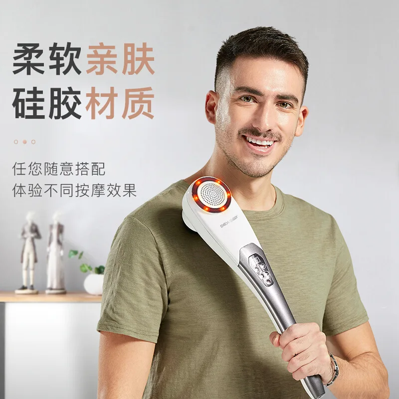 

A massage hammer F860 knock back rubs electric massager neck leg waist dolphins massage stick massager