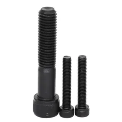 Left - Handed Fine Thread Hex Socket Cap Screw Bolt with Inner Hexagon - 6Pieces M12x1.75x25 (12.9 Grade Steel)