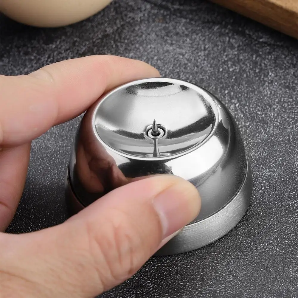 Description Picture 5 of itemHard Boiled Egg Peeler Poker Egg Piercer Stainless Steel Needle Peeler Kitchen Tools Pricker Hole Separator Kitchen Gadgets
