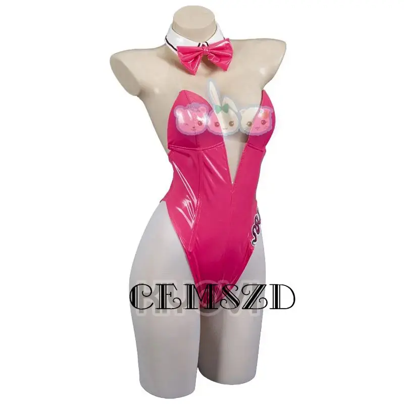 

Game NIKKE The Goddess of Victory Cosplay Suit Toxic Rabbit Viper Leather Jumpsuit Cute Bunny Girl Headdress Tail Sexy Swimwear