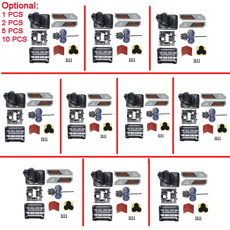 

BAT411 BAT420 Li-ion Battery Plastic Case Shell Box PCB charging Protection Board Label For Bosch 10.8V 12V BAT412A BAT413A