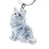 23GA Kitten-Shaped Pet Hair Storage Pendant Portable Kitten Hair Collector for Bag 5