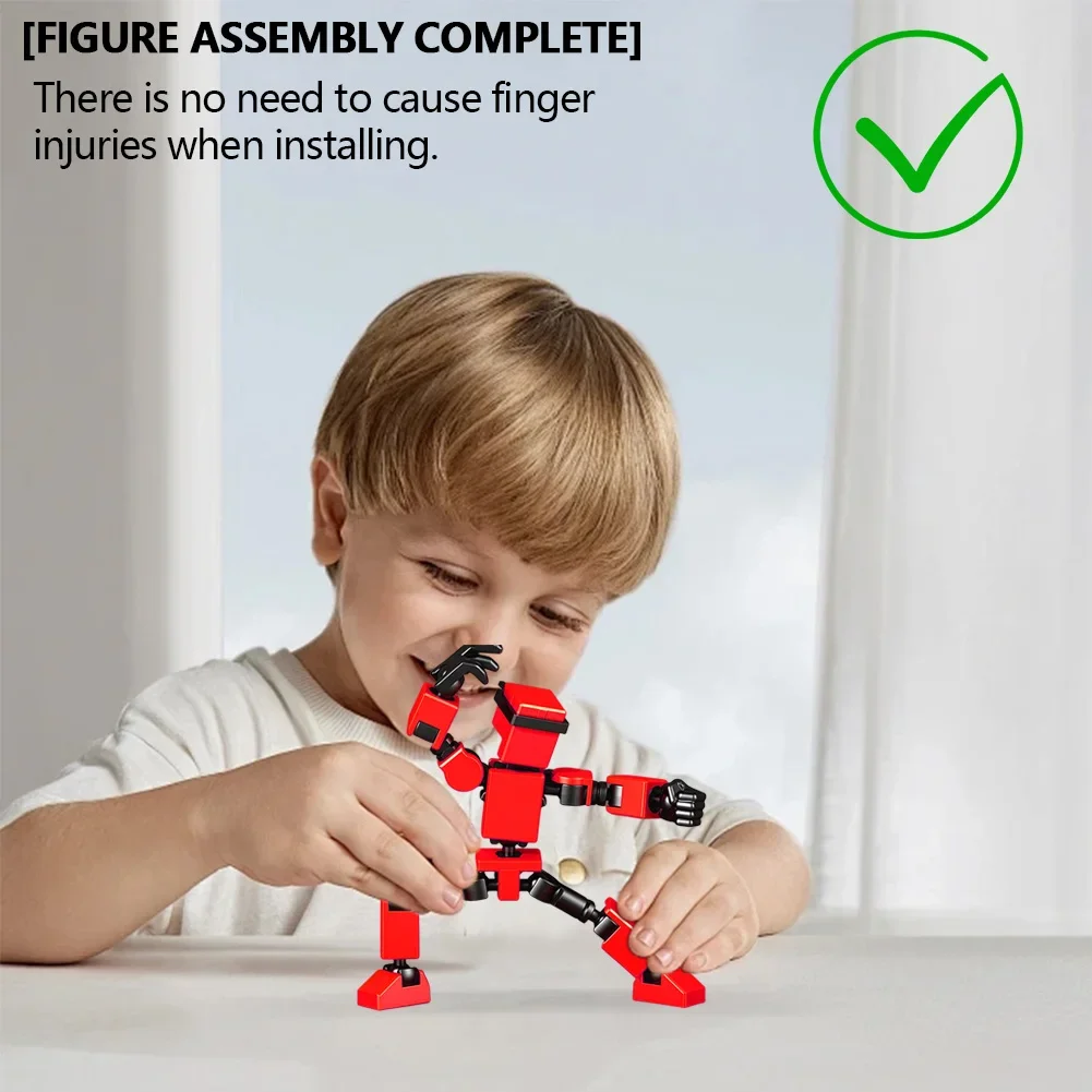 13 Robot Action Figure Mini Full Body Mechanical Movable Toy Action Figure Dummy Desk Decoration Gifts for Him - 4