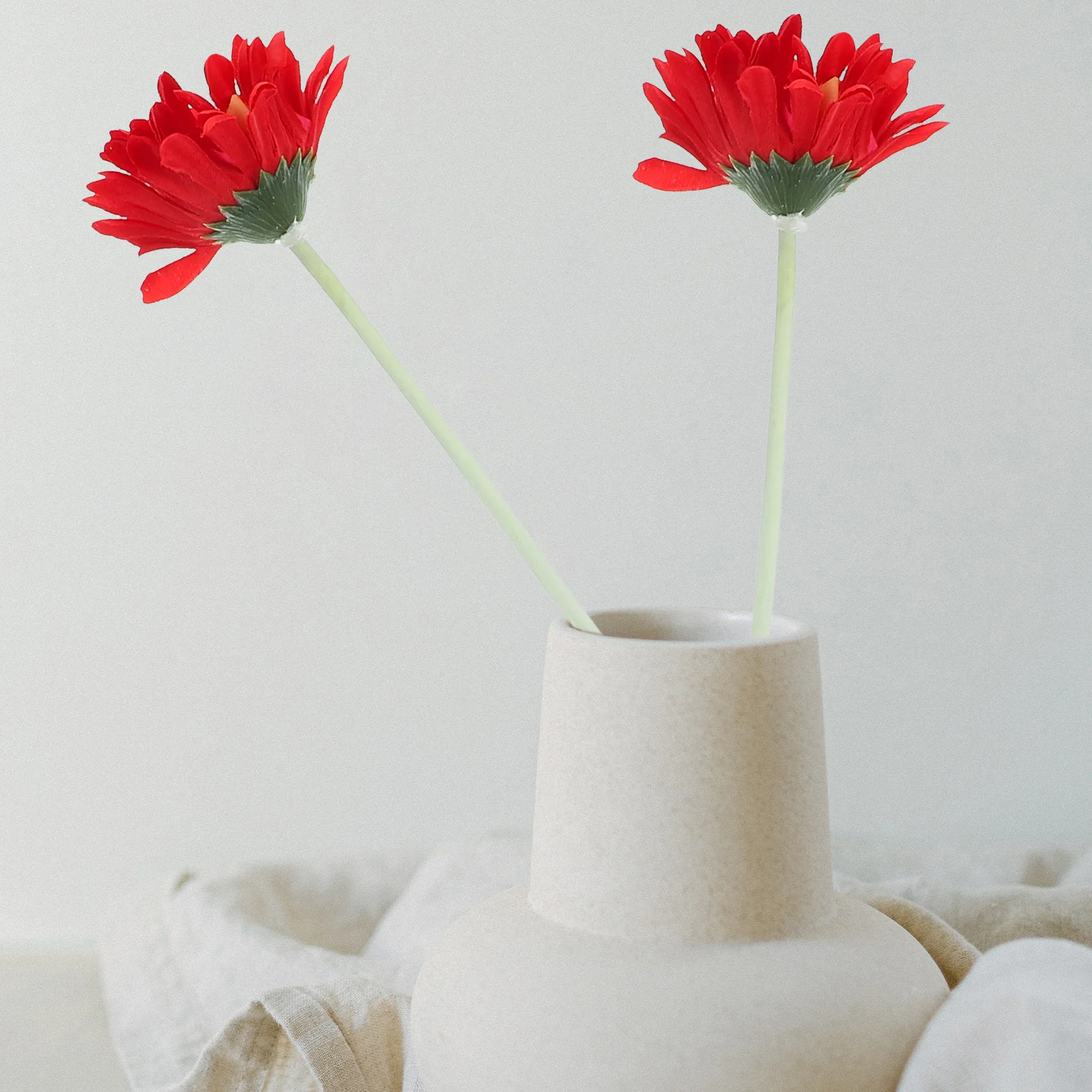 야외 식물용 인공 꽃, 꽃병 시뮬레이션 거베라 장식 꽃병 