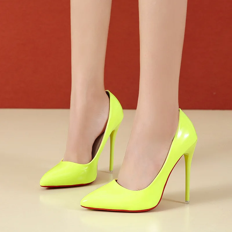 Women High Heels Crossdresser Pumps Drag Queen Blackfaux Pu