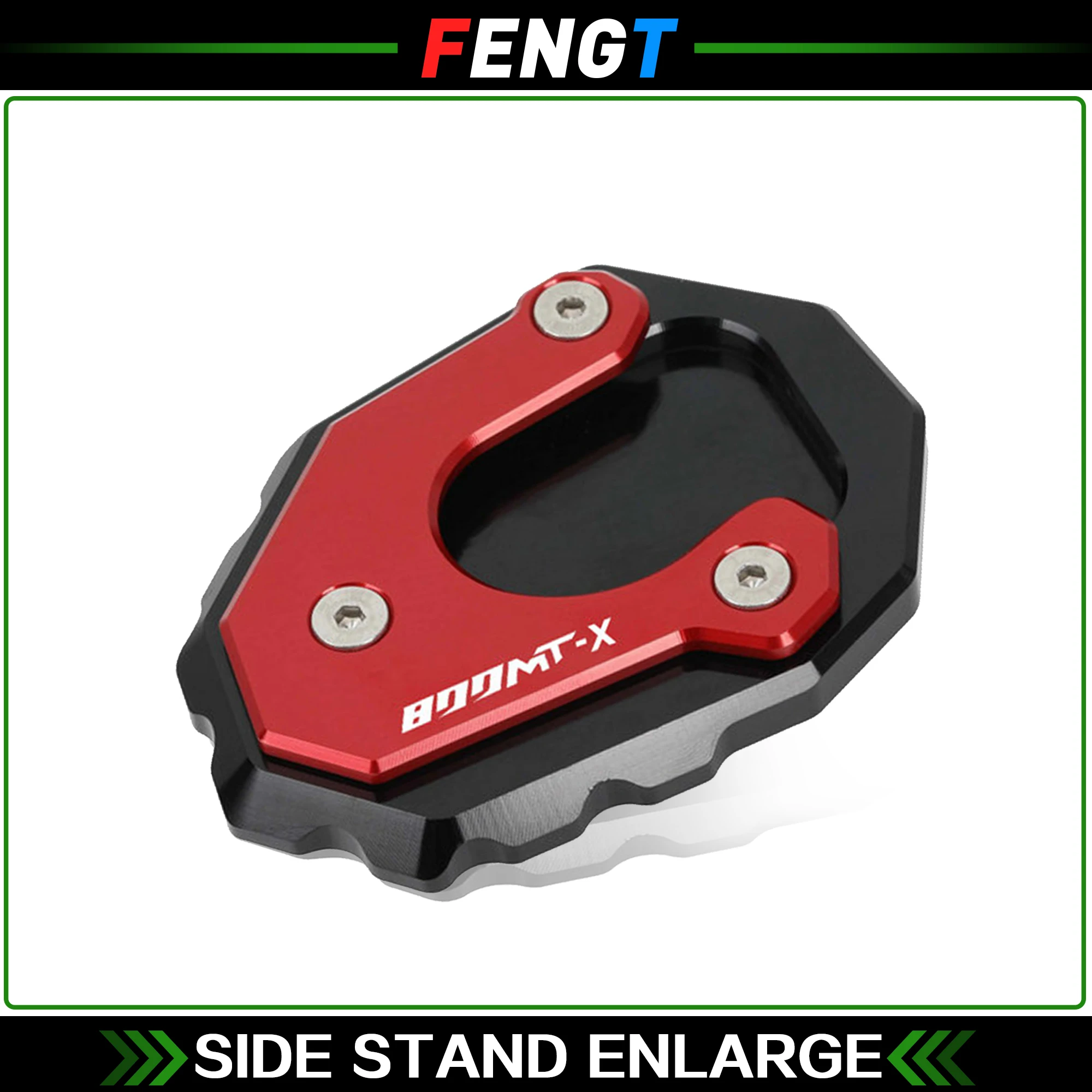 Enhanced Motorcycle CNC Kickstand Foot Extension Pad Support Plate Pedal Footrest