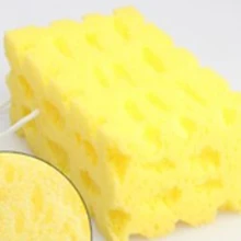 

Durable Universal Absorbent 1pcs Yellow Large Size Thickening Cleaning Washing Dirt Sponge Car Wash Sponge 16*10*7.5 CM Comfot