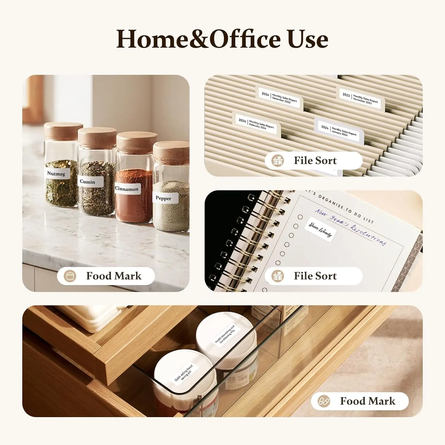 300DPI NIIMBOT D11 New Version D11H Label Printer Mini Portable Bluetooth Label Maker Name Tag Kitchen Sticker Printing