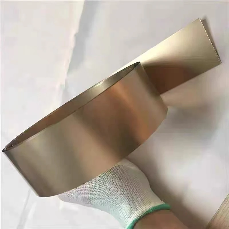 1pc 0.1/0.2/0.3mm Beryllium Copper Sheet C17200 Beryllium Bronze Plate Corrosion Resistance Industry Materials For Metalworking