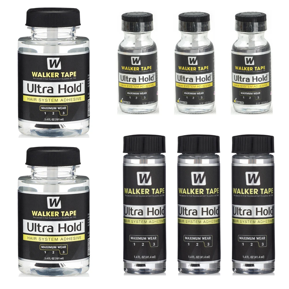 Wholesale 5/10/15PCS Walker Tape Ultra Hold lace glue 15/41/101ml waterproof walker lace hair glue for lace wig/toupee/closure