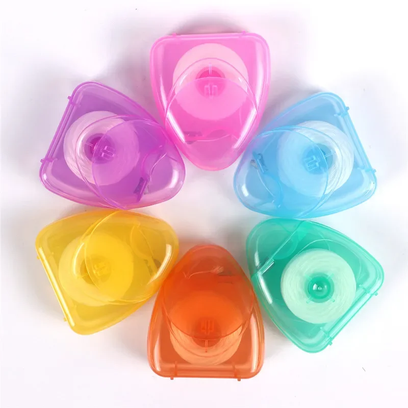 Dental Flosser Interdental Brush Teeth Stick Toothpicks Floss Pick Oral Hygiene 50M Micro Wax Peppermint flavor dental floss stick toothpick brush dental floss sticks dental floss