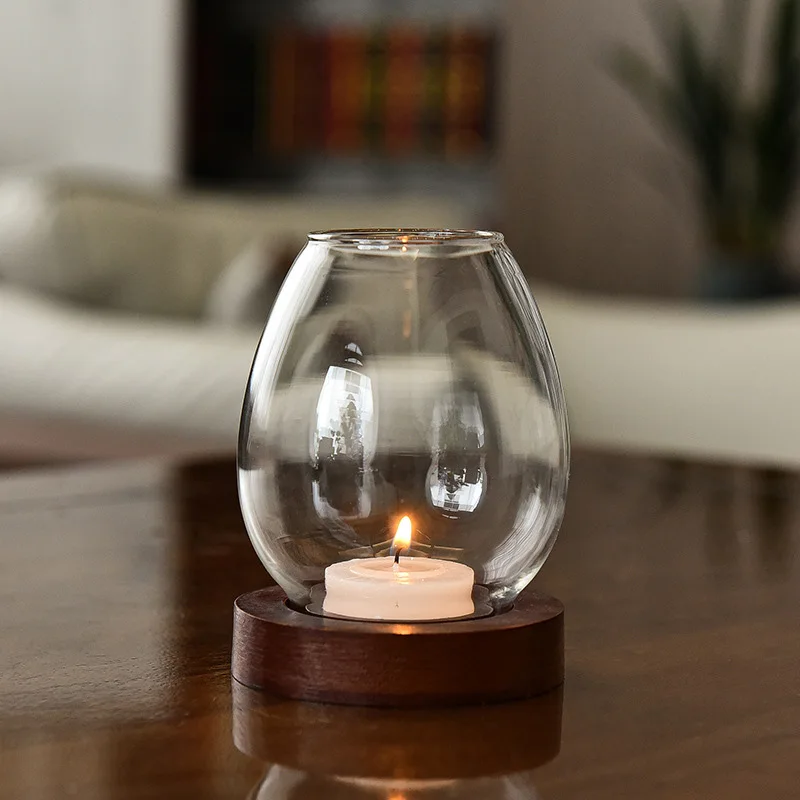 Round Glass Tealight Holder 5