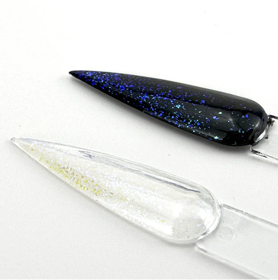 Aurora Opal Top Coat 12ml - Glittery No Wipe Gel Manicure