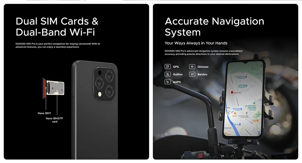 DOOGEE N55 Android 14 Smartphone 6.56 « HD S5c3fbef43d7d407c9523fa41c39b49ceT