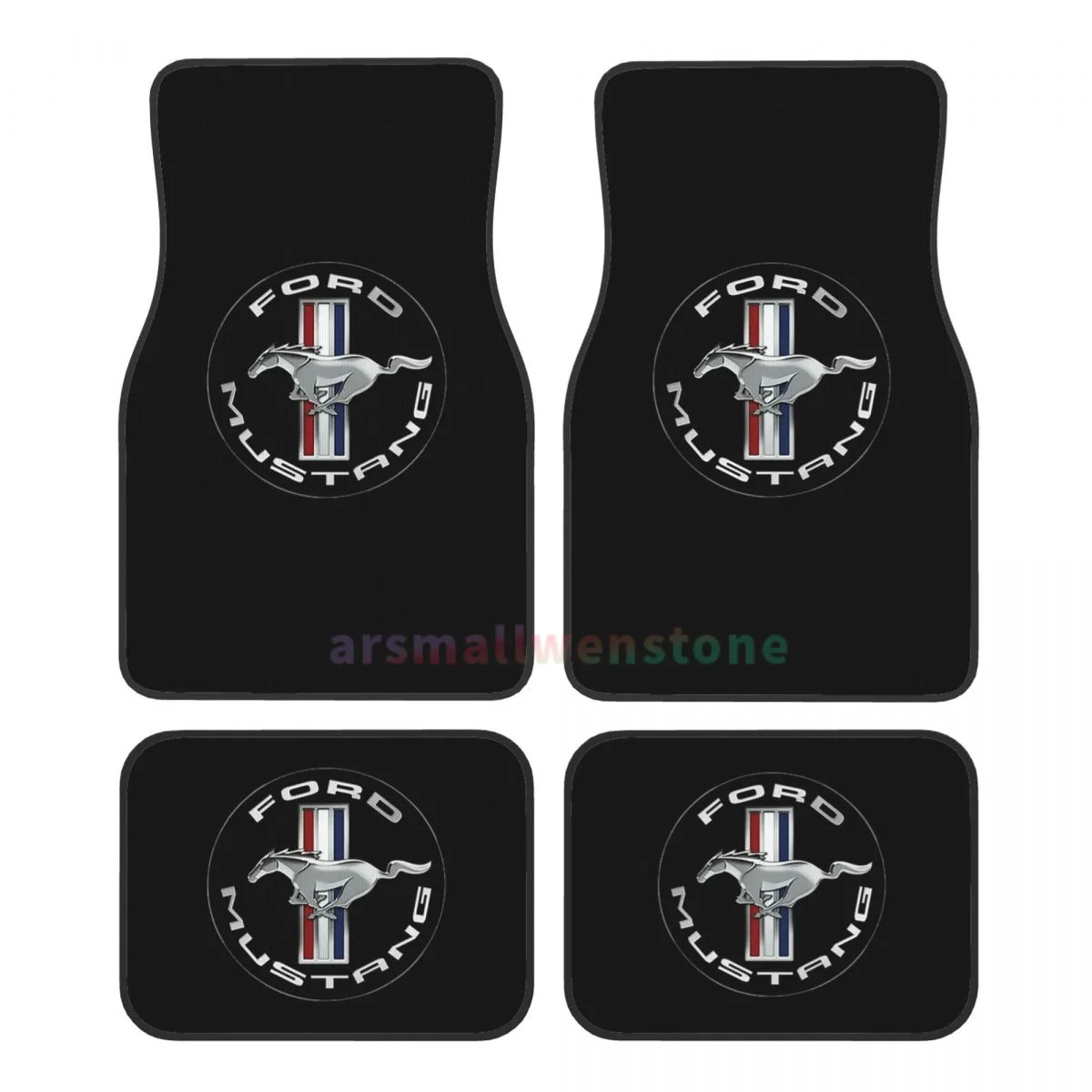 Ford Mustang 4PCS Crystal Velvet Women's Car Floor Mat Anti Fouling Car Floor Mat Interior Accessories car floor mats floor mats