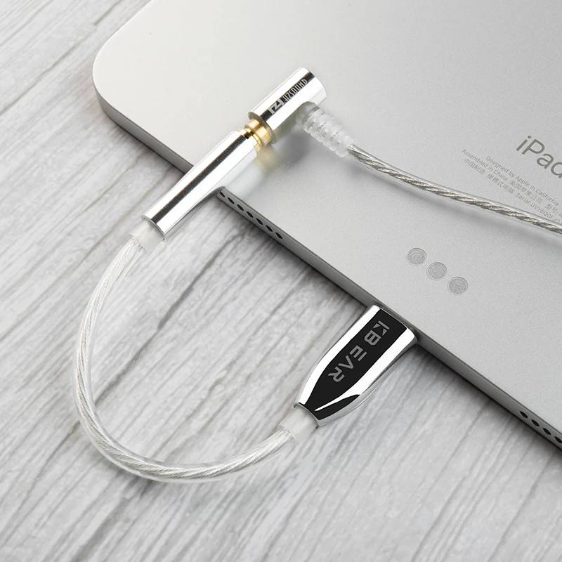 KBEAR T1-ALC5686 USB-C-3.5mm DAC 어댑터(은도금 구리; 1코어, 200스트랜드)