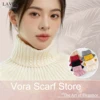 Women's Cozy Detachable Knitted Turtleneck Collar Warm Fleece Lined Neck Warmer for Autumn Winter Fashion