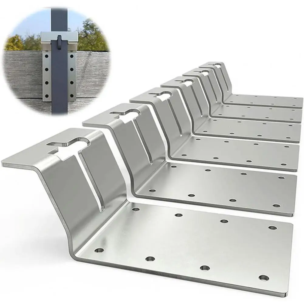 

Furniture Flat Bracket Heavy Duty Flat Bracket Set for Furniture Fence Posts Corrosion Resistant Corner Accessories for Sturdy